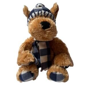 St Judes Winter Bears Dog Drew Plush Stuffed Animal 12”